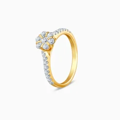 Gold Blossom Radiance Diamond Ring