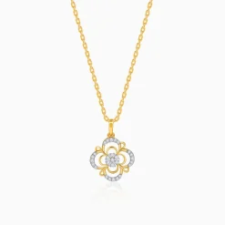 Gold Blossom Twist Lab Grown Diamond