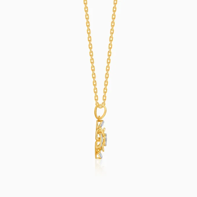 Gold Blossom Twist Lab Grown Diamond