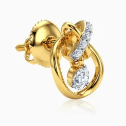 Gold Borealis Lab grown Diamond Earrings