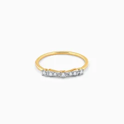 Gold Bow Diamond Ring