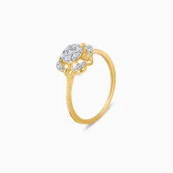 Gold Chakra Lab Grown Diamond Ring