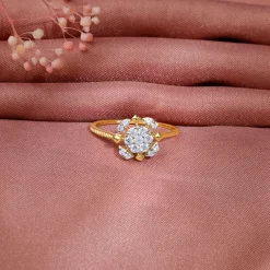Gold Chakra Lab Grown Diamond Ring