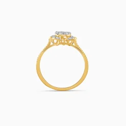 Gold Chakra Lab Grown Diamond Ring