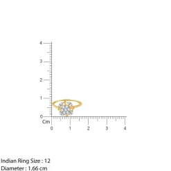 Gold Chakra Lab Grown Diamond Ring