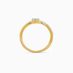 Gold Charming Flora Lab Grown Diamond Ring
