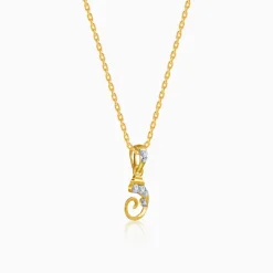Gold Chaturbhuj Glow Lab Grown Diamond Pendant
