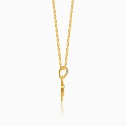 Gold Chaturbhuj Glow Lab Grown Diamond Pendant