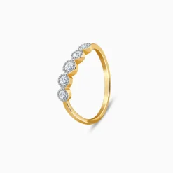 Gold Classic Bezel Lab Grown Diamond Ring