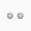Gold Classic Diamond Stud Earrings