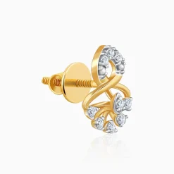 Gold Classic Gleam Lab Grown Diamond Earrings