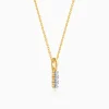 Gold Classic Line Lab Grown Diamond Pendant