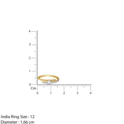 Gold Classic Path Lab Grown Diamond Ring (Size 12)