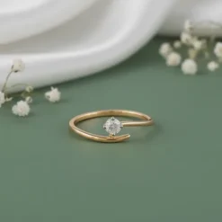 Gold Classic Polaris Lab Grown Diamond Ring