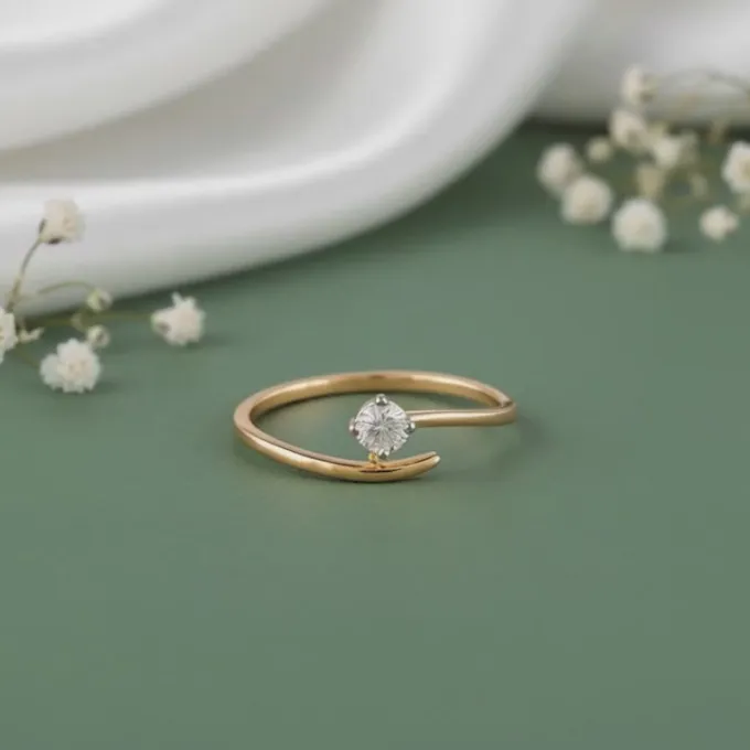 Gold Classic Polaris Lab Grown Diamond Ring