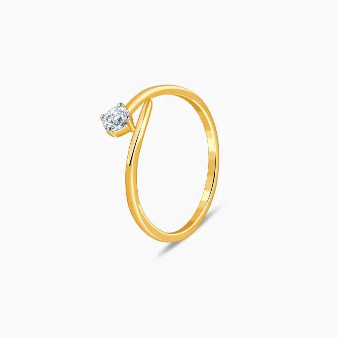 Gold Classic Polaris Lab Grown Diamond Ring