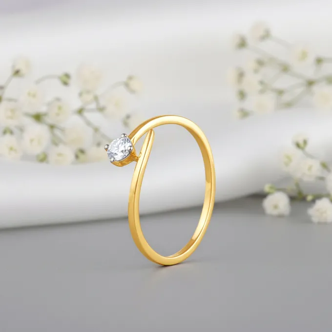 Gold Classic Polaris Lab Grown Diamond Ring