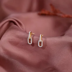Gold Classic Shine Lab Grown Diamond Earrings