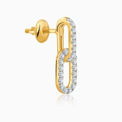Gold Classic Shine Lab Grown Diamond Earrings