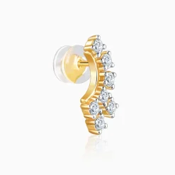 Gold Climber Lab Grown Diamond Studs