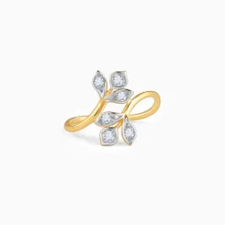 Gold Corolla Lab Grown Diamond Ring