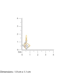 Gold Cradle Diamond Pendant