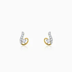 Gold Cute Shine Lab Grown Diamond Earrings