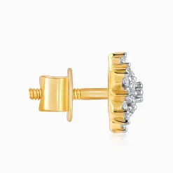 Gold Daisy Delight Diamond Studs