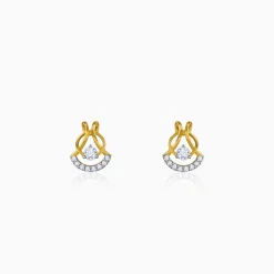 Gold Dancing Grace Lab Grown Diamond Earrings