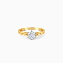 Gold Dewdrop Lab Grown Diamond Ring (Size 12)