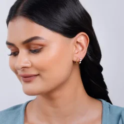 Gold Dewdrop Spark Lab Grown Diamond Earrings