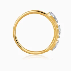 Gold Dewdrop Spark Lab Grown Diamond Earrings