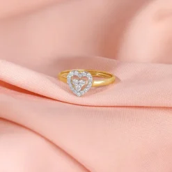 Gold Dil Lab Grown Diamond Ring