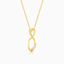 Gold Distant Melody Diamond Pendant