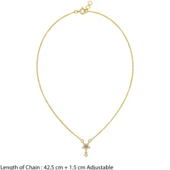 Gold Divine Blossom Lab Grown Diamond Necklace