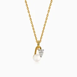 Gold Divine Trace Lab Grown Diamond Pendant