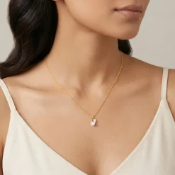 Gold Divine Trace Lab Grown Diamond Pendant
