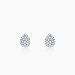 Gold Drape Lab Grown Diamond Earrings