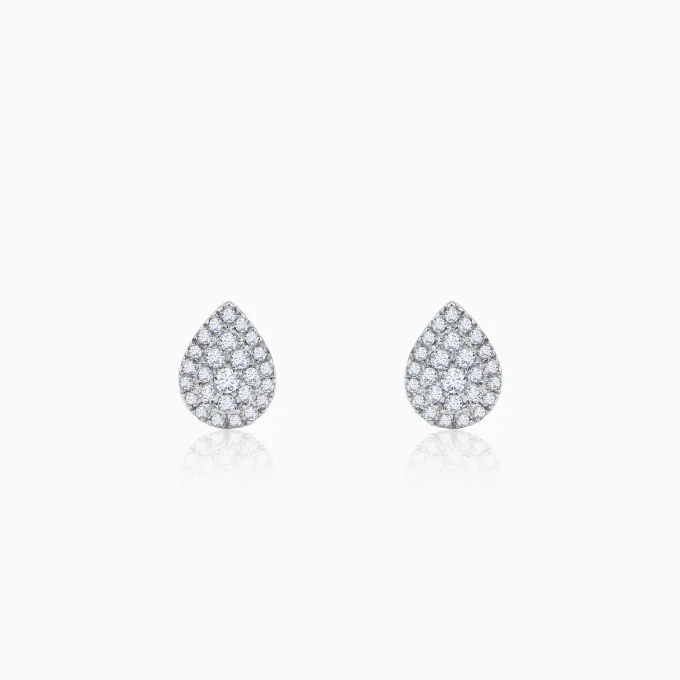 Gold Drape Lab Grown Diamond Earrings