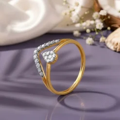 Gold Dual Path Lab Grown Diamond Ring (Size 12)