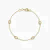 Gold Encircled Glow Lab Grown Diamond Bracelet