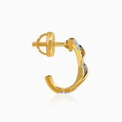 Gold Eterna Lab Grown Diamond Earrings