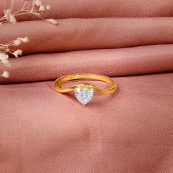 Gold Eternal Flame Solitaire Lab Grown Diamond Ring