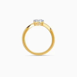 Gold Eternal Flame Solitaire Lab Grown Diamond Ring