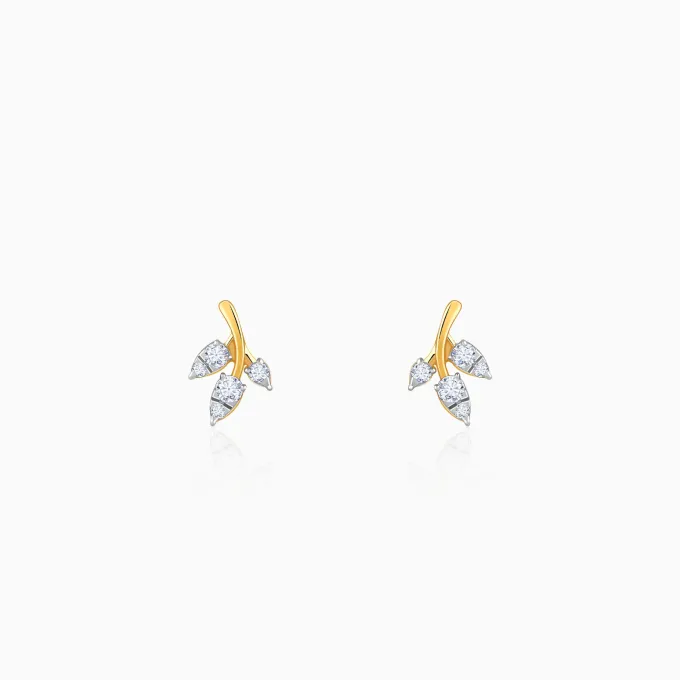 Gold Eternal Vine Lab Grown Diamond Earrings