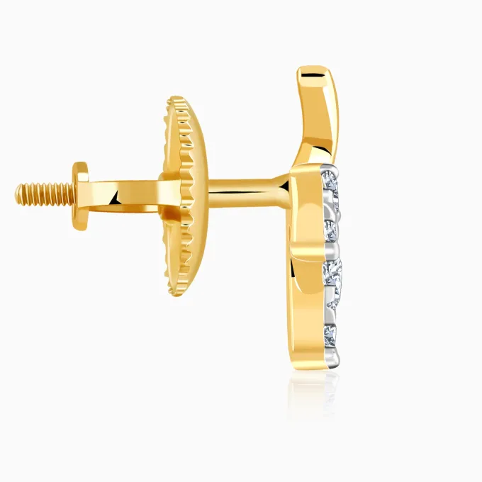 Gold Eternal Vine Lab Grown Diamond Earrings