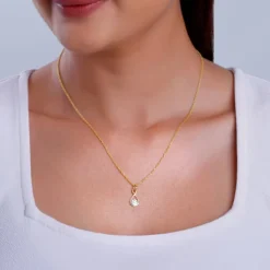 Gold Eternity Diamond Pendant