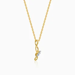 Gold Everlasting Vine Lab Grown Diamond Pendant
