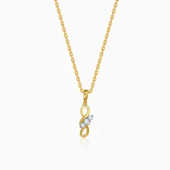 Gold Everlasting Vine Lab Grown Diamond Pendant