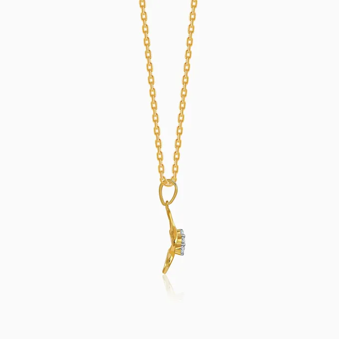 Gold Everlasting Vine Lab Grown Diamond Pendant